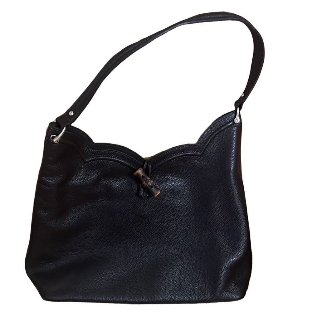ERIC JAVITS NEWYORK PEBBLE LEATHER HOBO BAG NWOT